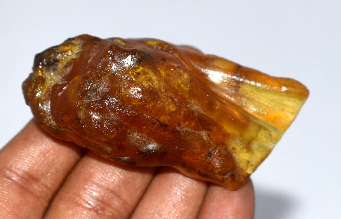 Very Beautiful And Rare Natural Amber Raw Stone {Weight- 26.00 Gram}