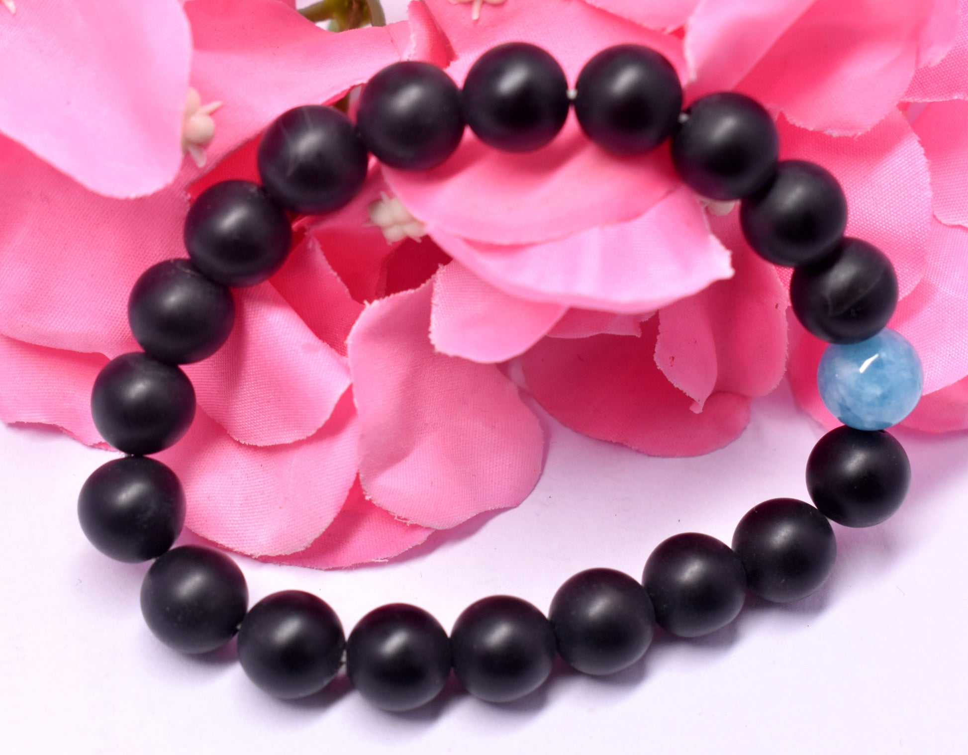 Black Onyx Stone Adjustable Bracelet – For Healing and Meditation #BlackOnyx #Healing #Meditation #CrystalBracelet #SpiritualJewelry