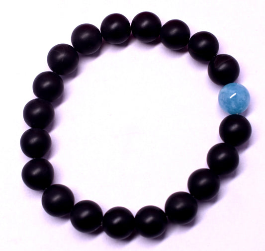 Black Onyx Stone Adjustable Bracelet – For Healing and Meditation #BlackOnyx #Healing #Meditation #CrystalBracelet #SpiritualJewelry