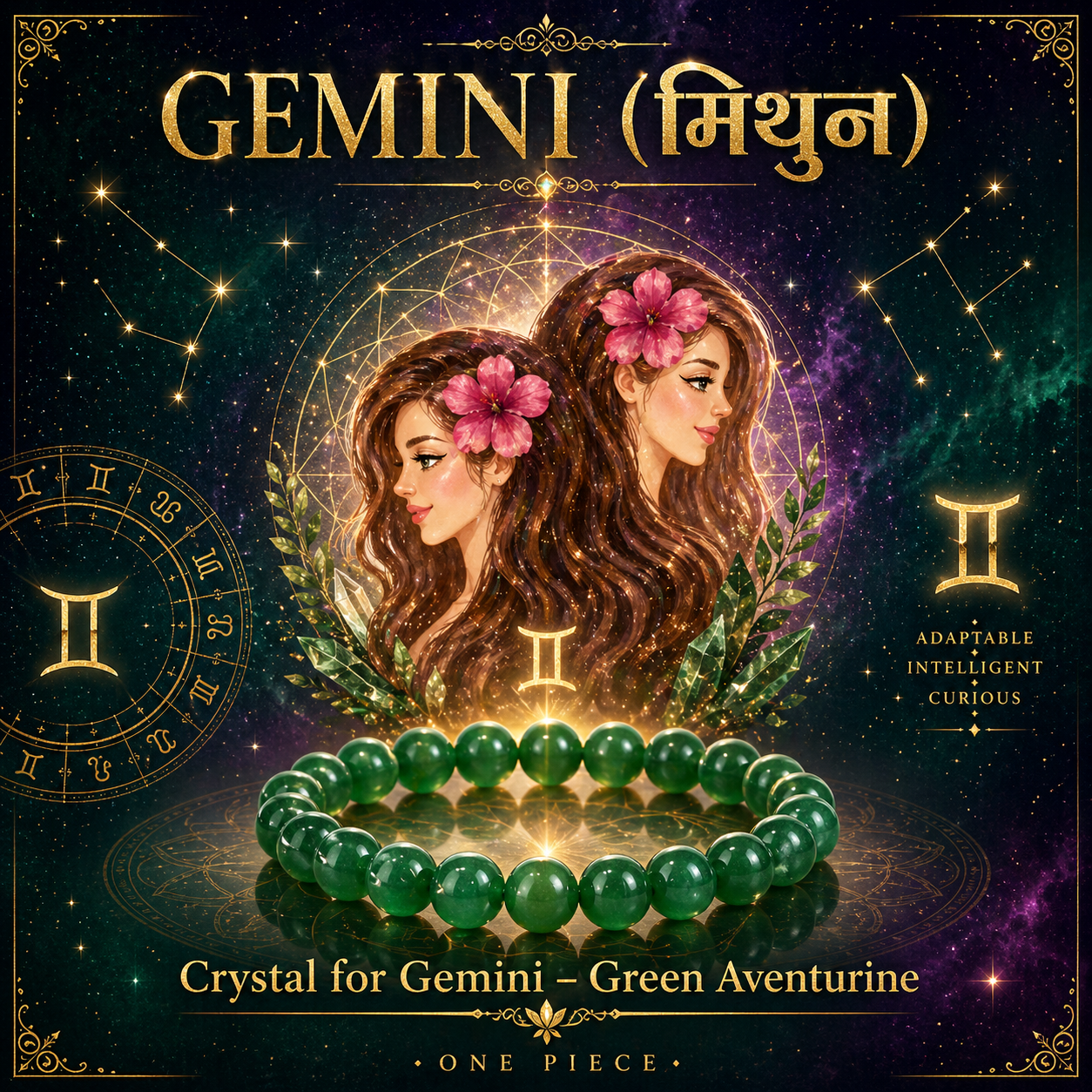 3. Mithuna Rashi Crystal | Gemini Zodiac Sign Crystal