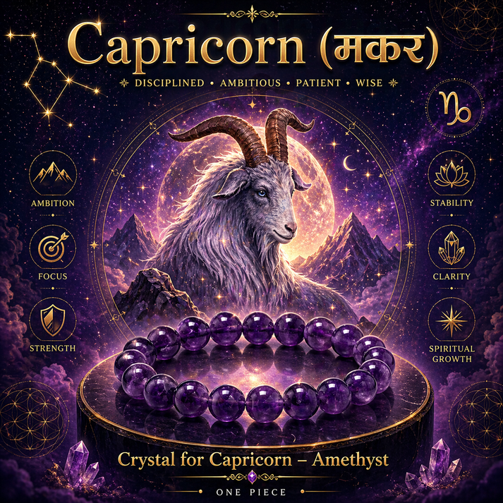 10. Makara Rashi Crystal | Capricorn Zodiac Sign Crystal – Crystal ...