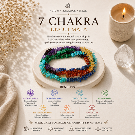 7 Chakra Uncut Mala