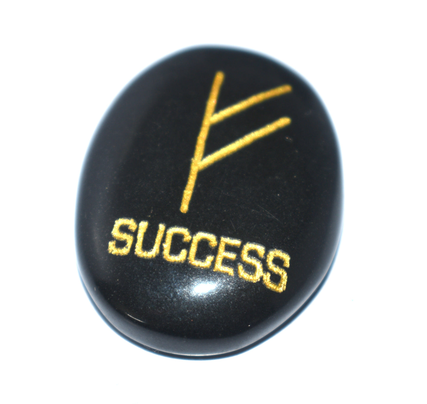 "Black Tourmaline Zibu Coin for Success – Healing Crystal Protection Amulet"