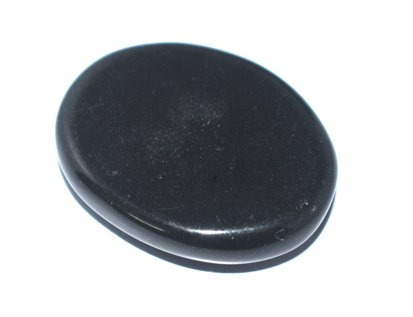 "Black Tourmaline Zibu Coin for Success – Healing Crystal Protection Amulet"