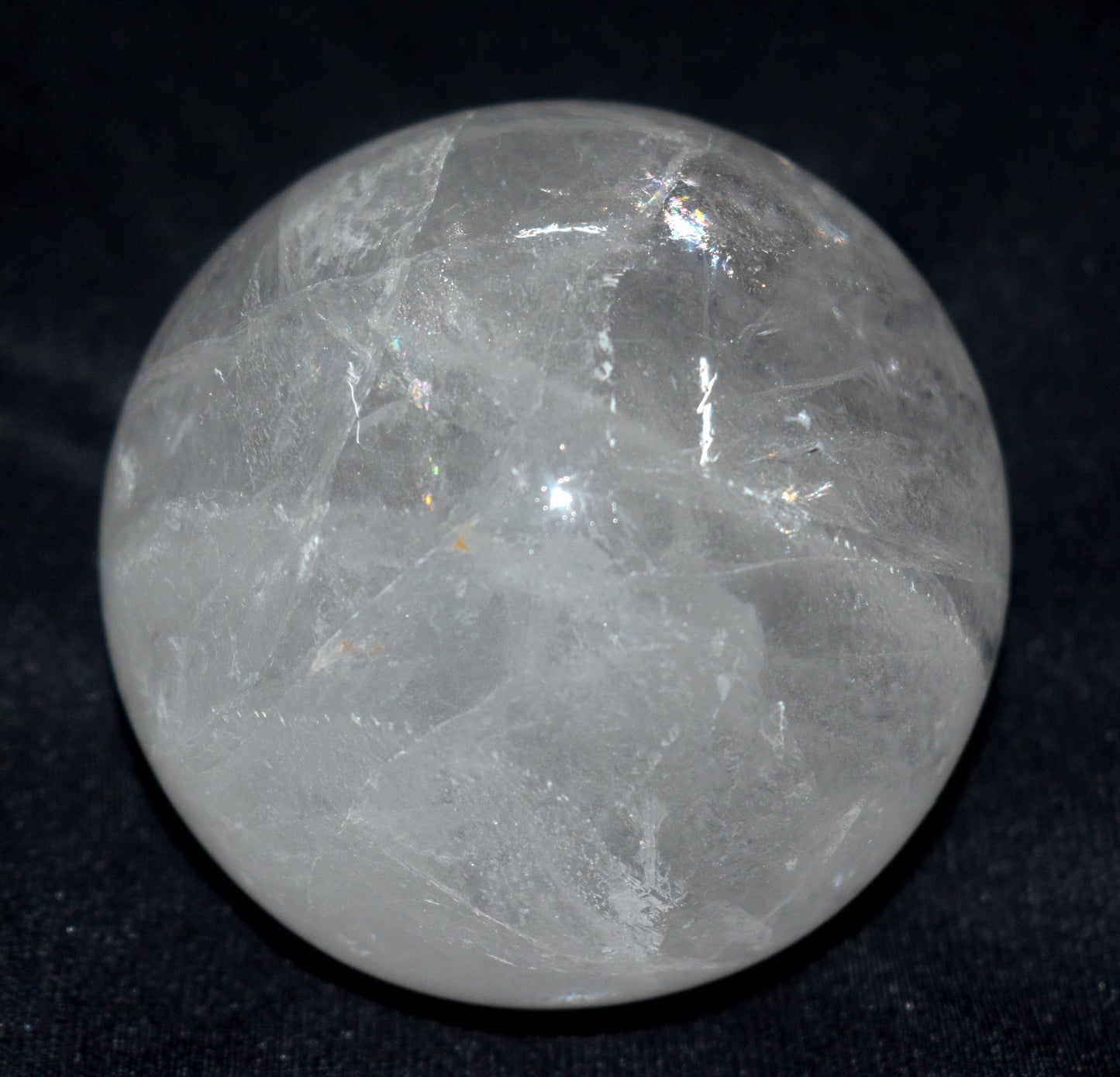 Beautiful Crystal Quartz Round Ball Sphere – Polished Healing Ball for Energy & Meditation - {Weight- 707.00 Gram}