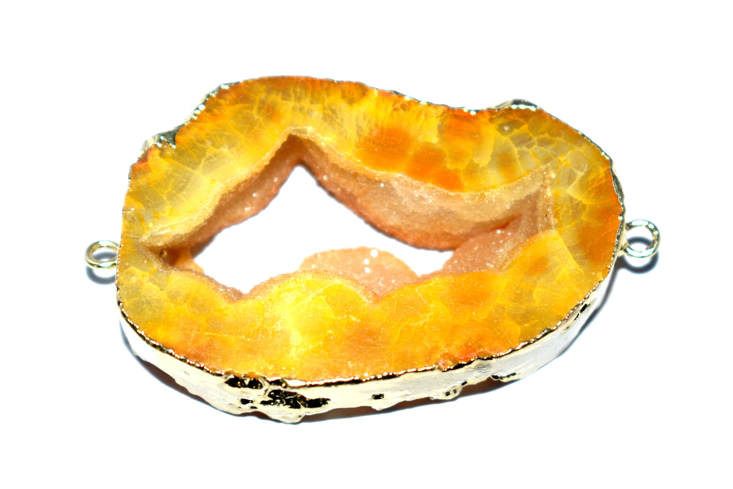 Natural Stone Agate Druzy Brooch Healing Slice - {21.00 Gram}