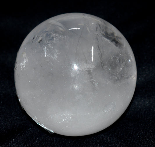 Natural Crystal Quartz Round Ball Sphere – Polished Healing Ball for Energy & Meditation - {Weight- 915.00 Gram}
