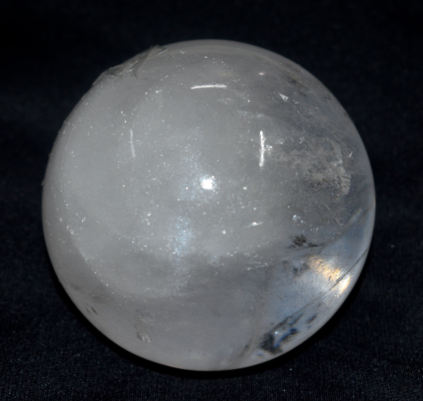 Natural Crystal Quartz Round Ball Sphere – Polished Healing Ball for Energy & Meditation - {Weight- 915.00 Gram}
