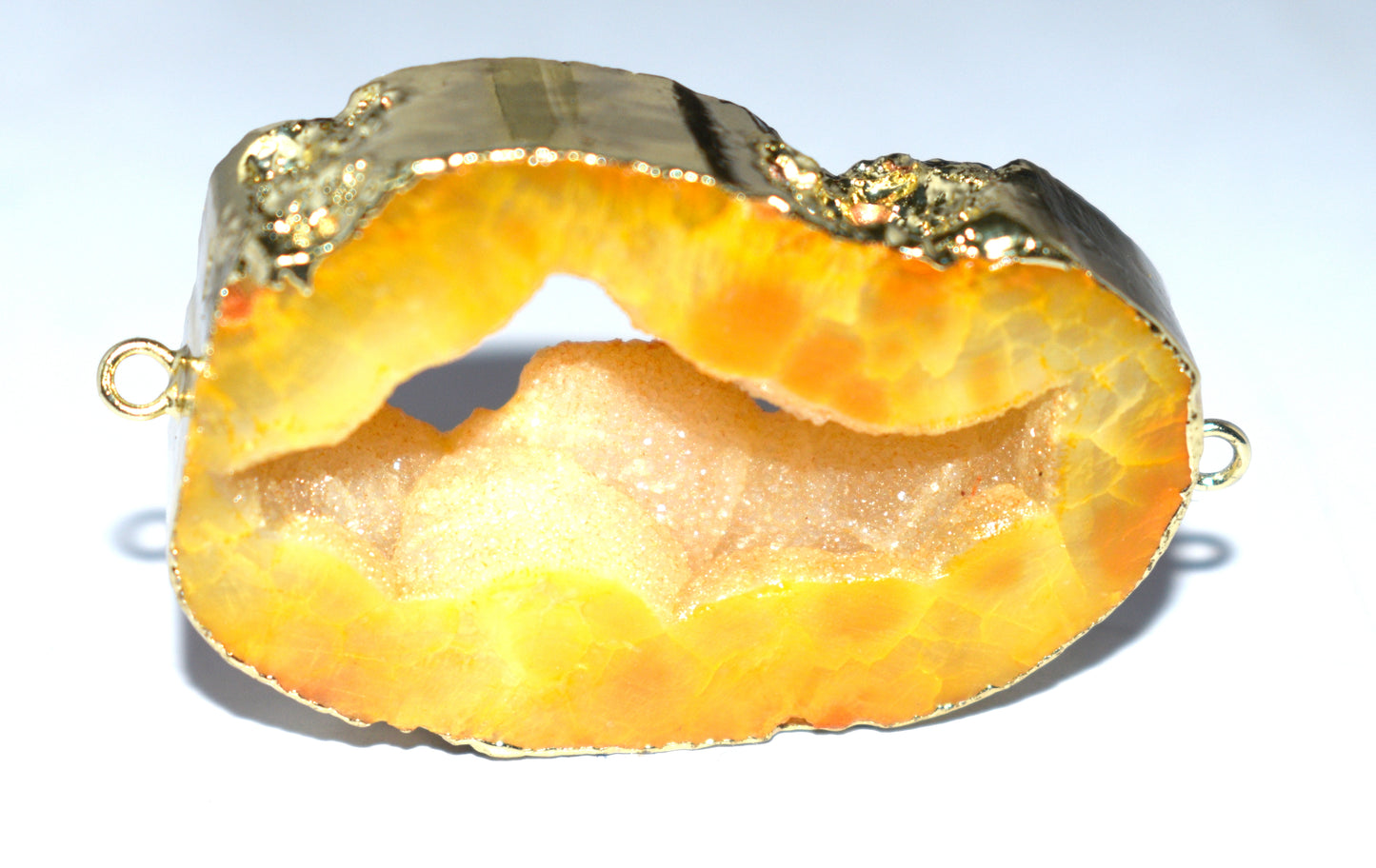 Natural Stone Agate Druzy Brooch Healing Slice - {21.00 Gram}