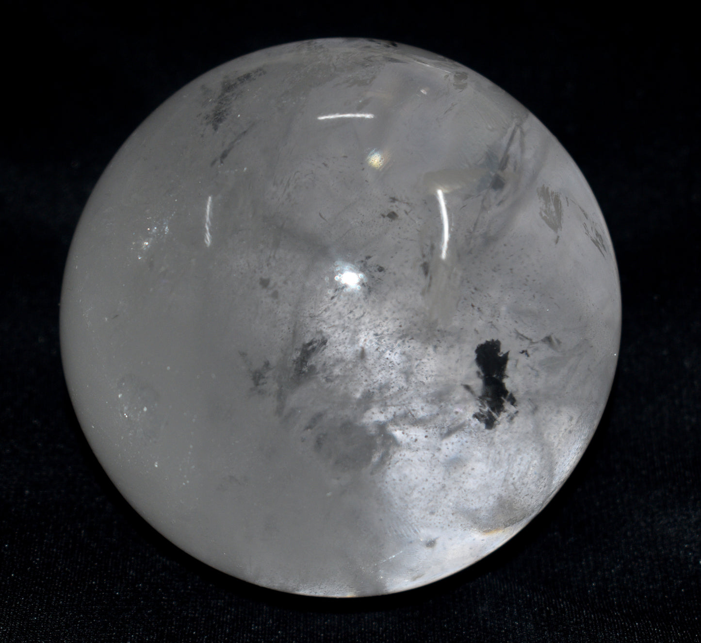 Natural Crystal Quartz Round Ball Sphere – Polished Healing Ball for Energy & Meditation - {Weight- 915.00 Gram}