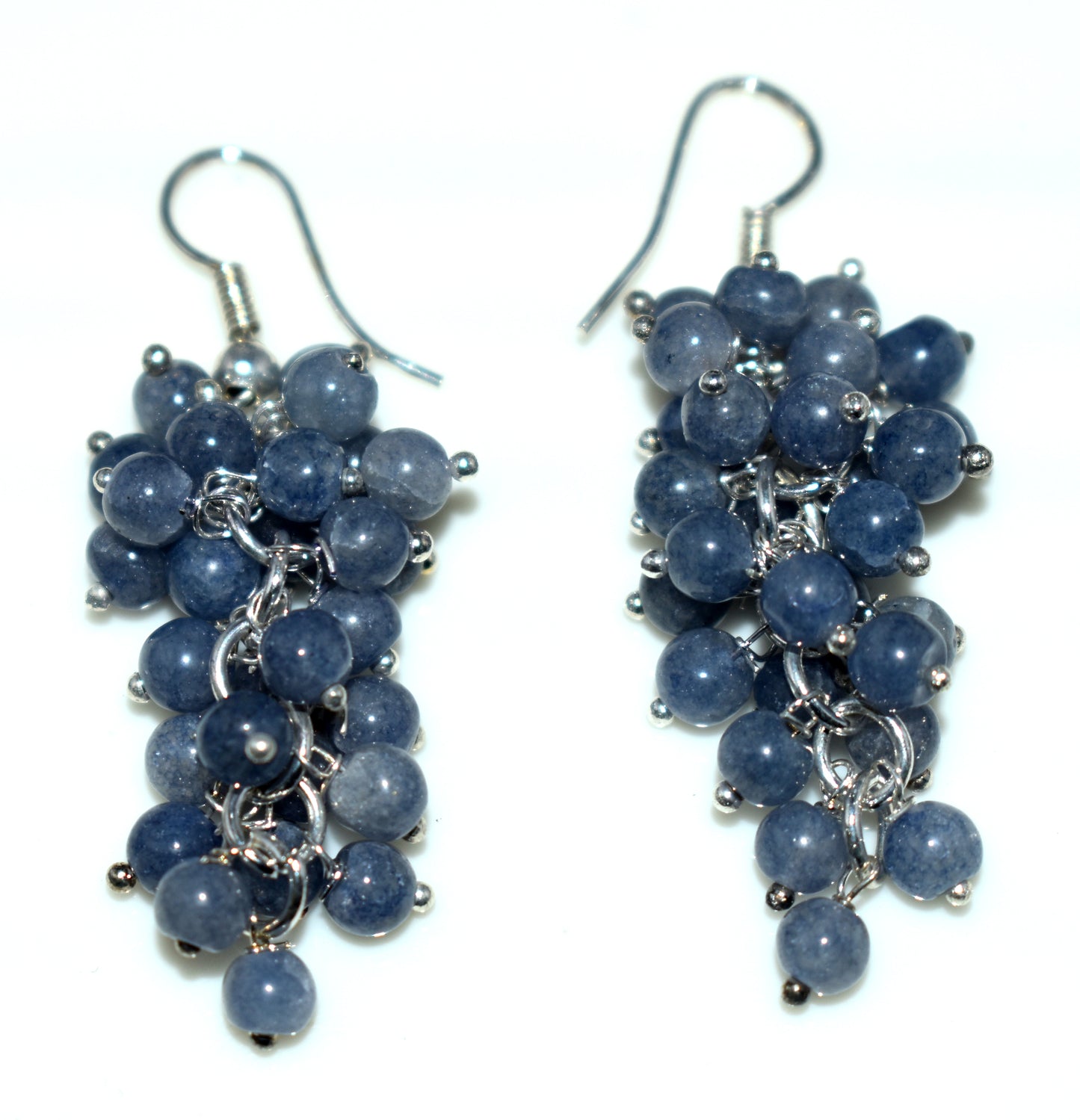 Beautiful Blue Aventurine Ear Hanging, {Earrings}