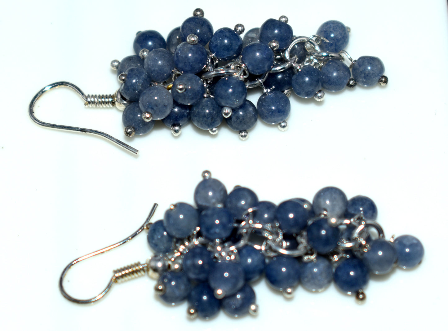 Beautiful Blue Aventurine Ear Hanging, {Earrings}