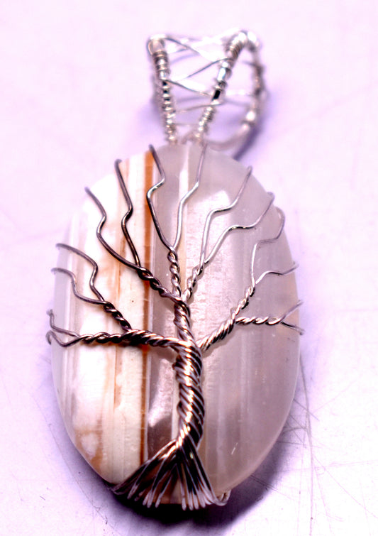 Agate Wire Wrapped Pendent