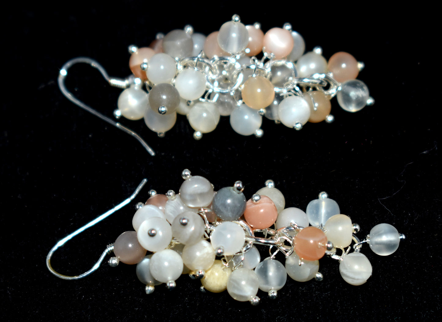 Beautiful Moonstone Ear Hanging, {Earrings}