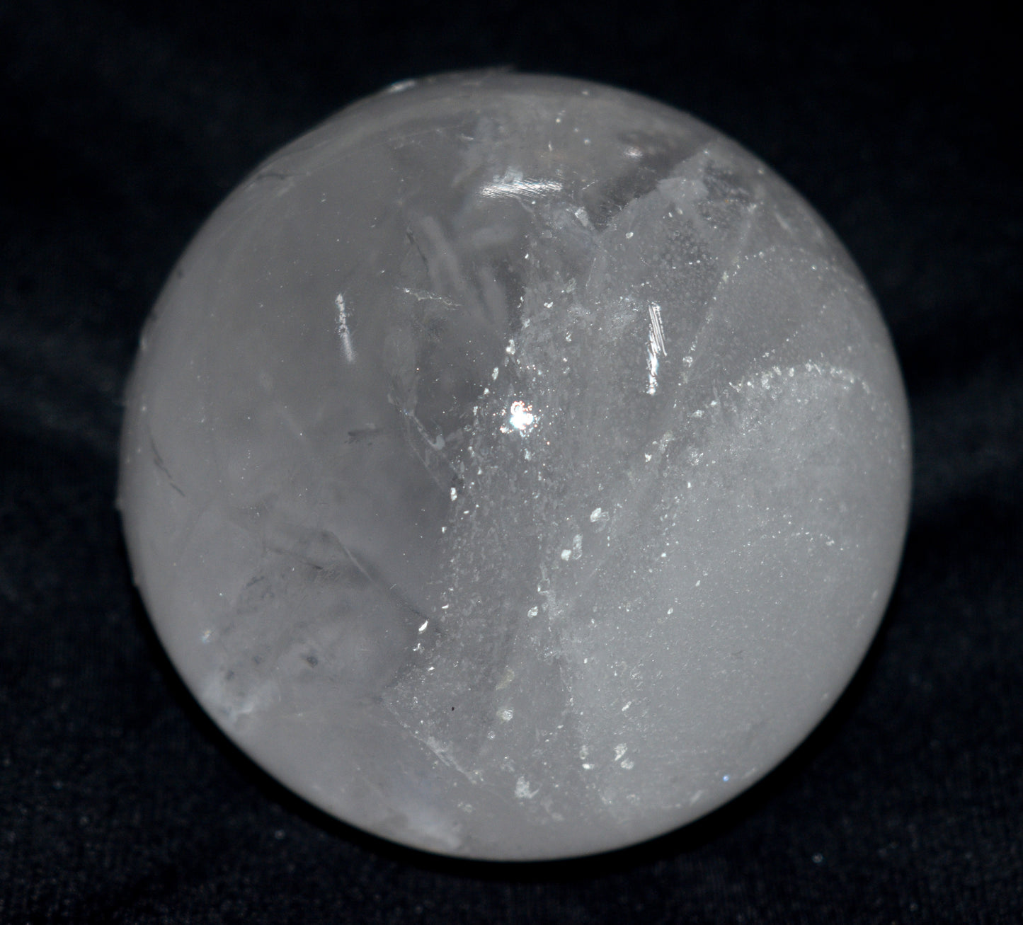 Beautiful Crystal Quartz Round Ball Sphere – Polished Healing Ball for Energy & Meditation - {Weight- 802.00 Gram}
