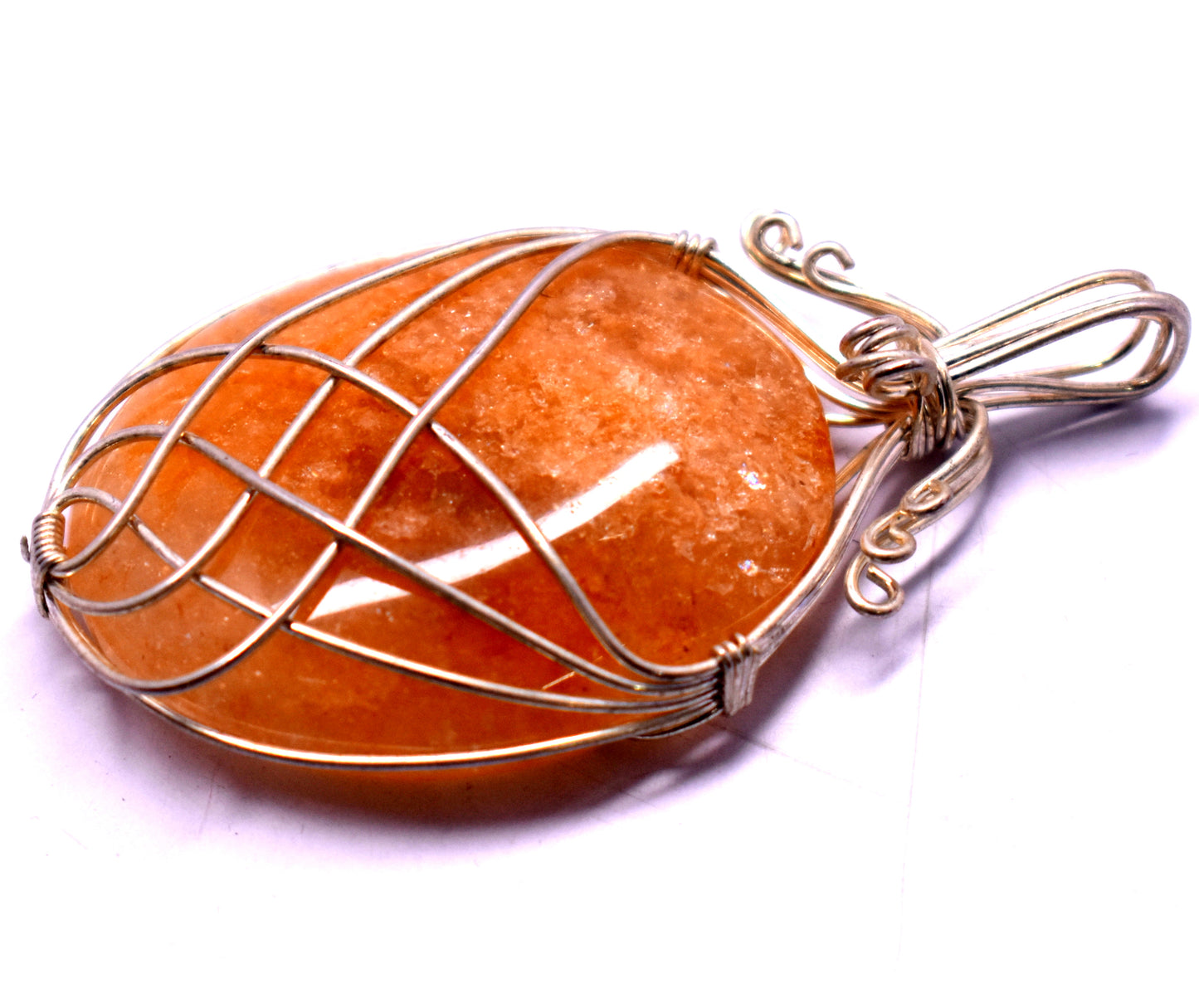 Sunstone Wire Wrapped Pendent