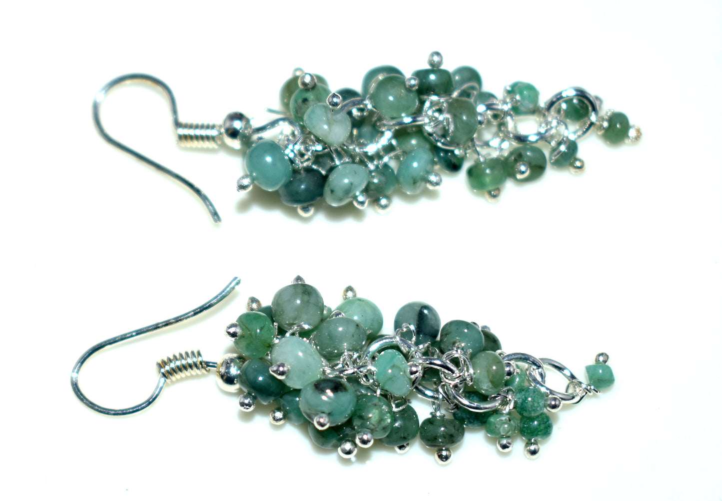 Beautiful Emerald Ear Hanging, {Earrings}