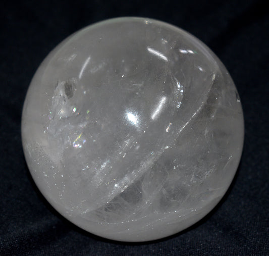 Natural Crystal Quartz Round Ball Sphere – Polished Healing Ball for Energy & Meditation - {Weight- 1.213 Kg}