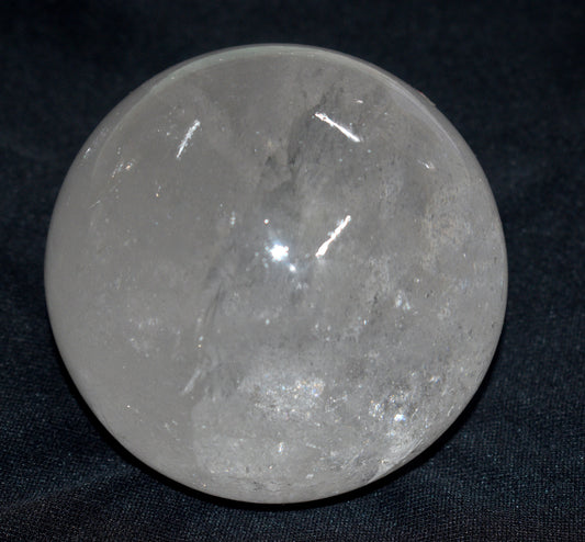 Crystal Quartz Round Ball Sphere – Polished Healing Ball for Energy & Meditation - {Weight- 968.00 Gram}