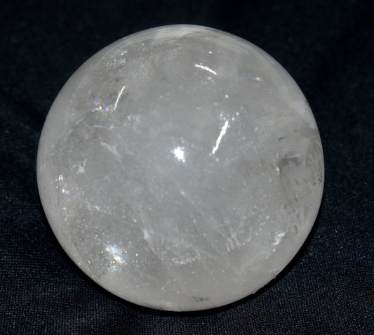 Beautiful Crystal Quartz Round Ball Sphere – Polished Healing Ball for Energy & Meditation - {Weight- 788.00 Gram}
