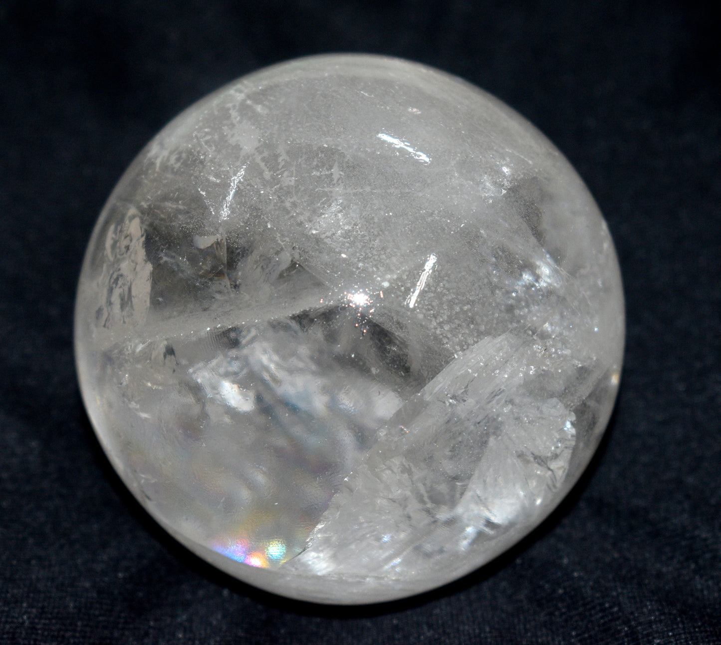 Beautiful Crystal Quartz Round Ball Sphere – Polished Healing Ball for Energy & Meditation - {Weight- 788.00 Gram}