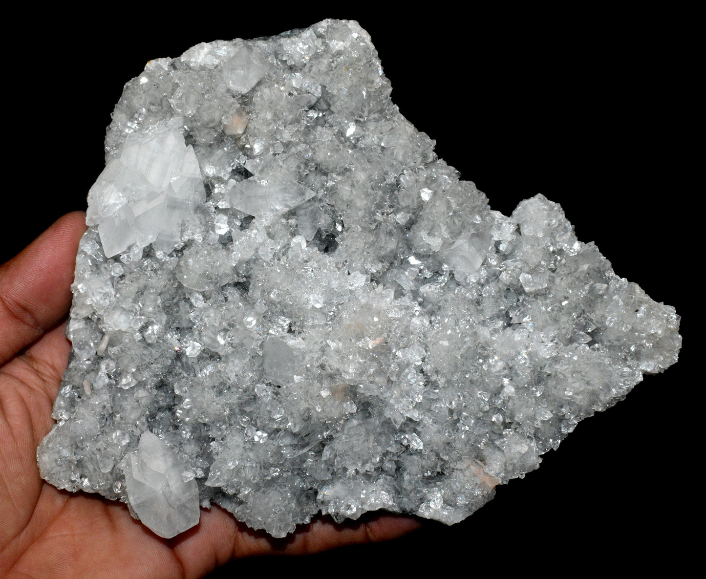 Beautiful Apophyllite Crystal Cluster – Spiritual & Energy Cleansing Stone -  {Weight- 578.00 Gram}