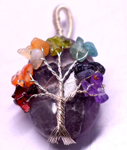 Amethyst Wire Wrapped Pendent