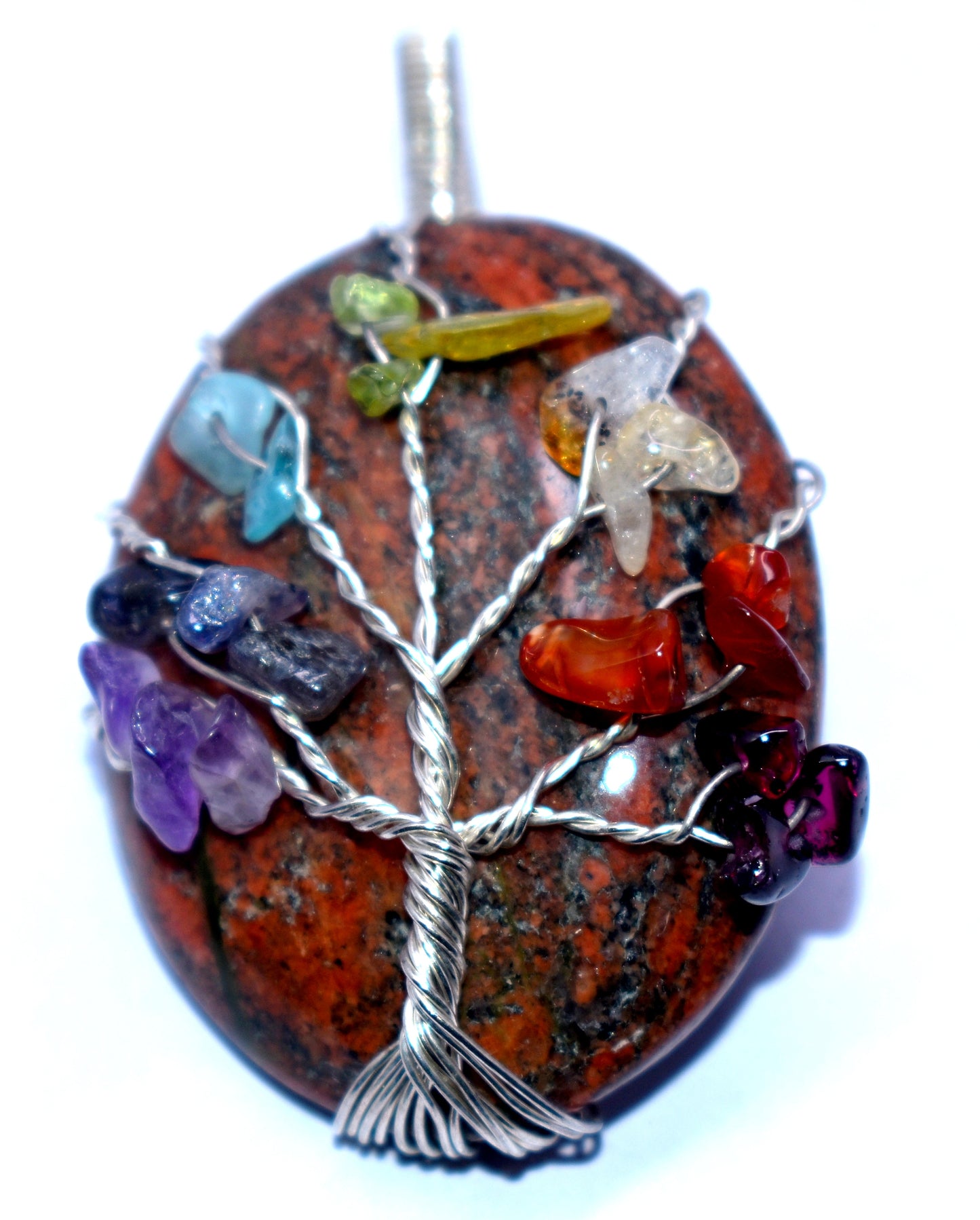 Jasper Wire Wrapped Pendent