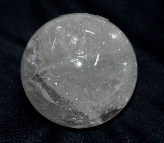 Crystal Quartz Round Ball Sphere – Polished Healing Ball for Energy & Meditation - {Weight- 459.00 Gram}