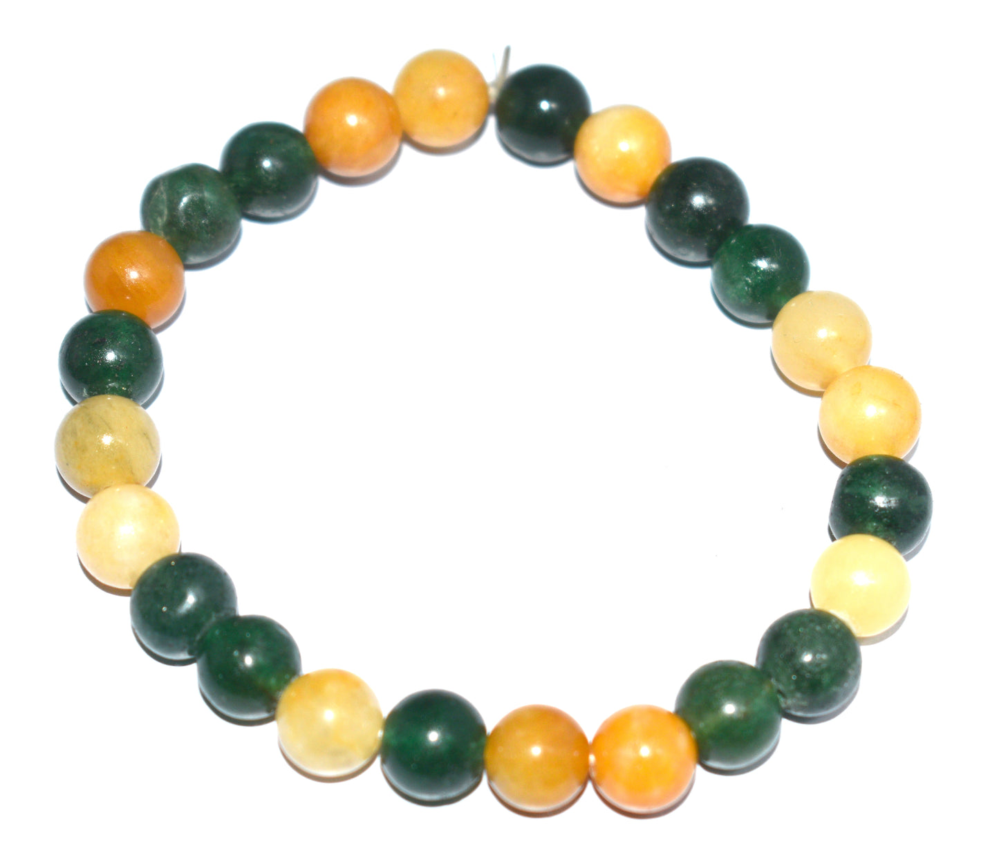 Yellow & Green Aventurine Adjustable Bead Bracelet – Crystal Jewelry