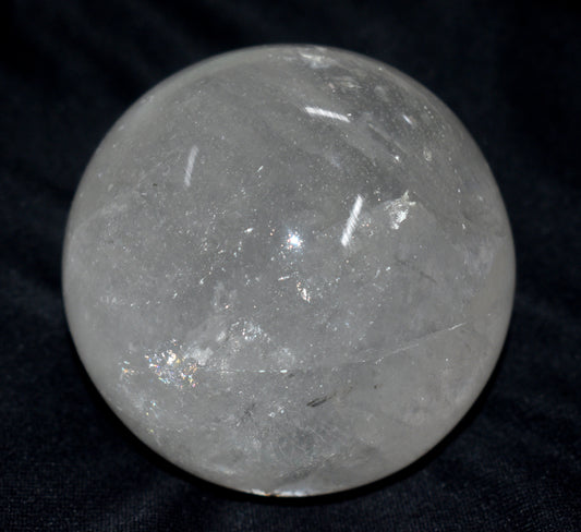 Crystal Quartz Round Ball Sphere – Polished Healing Ball for Energy & Meditation - {Weight- 975.00 Gram}
