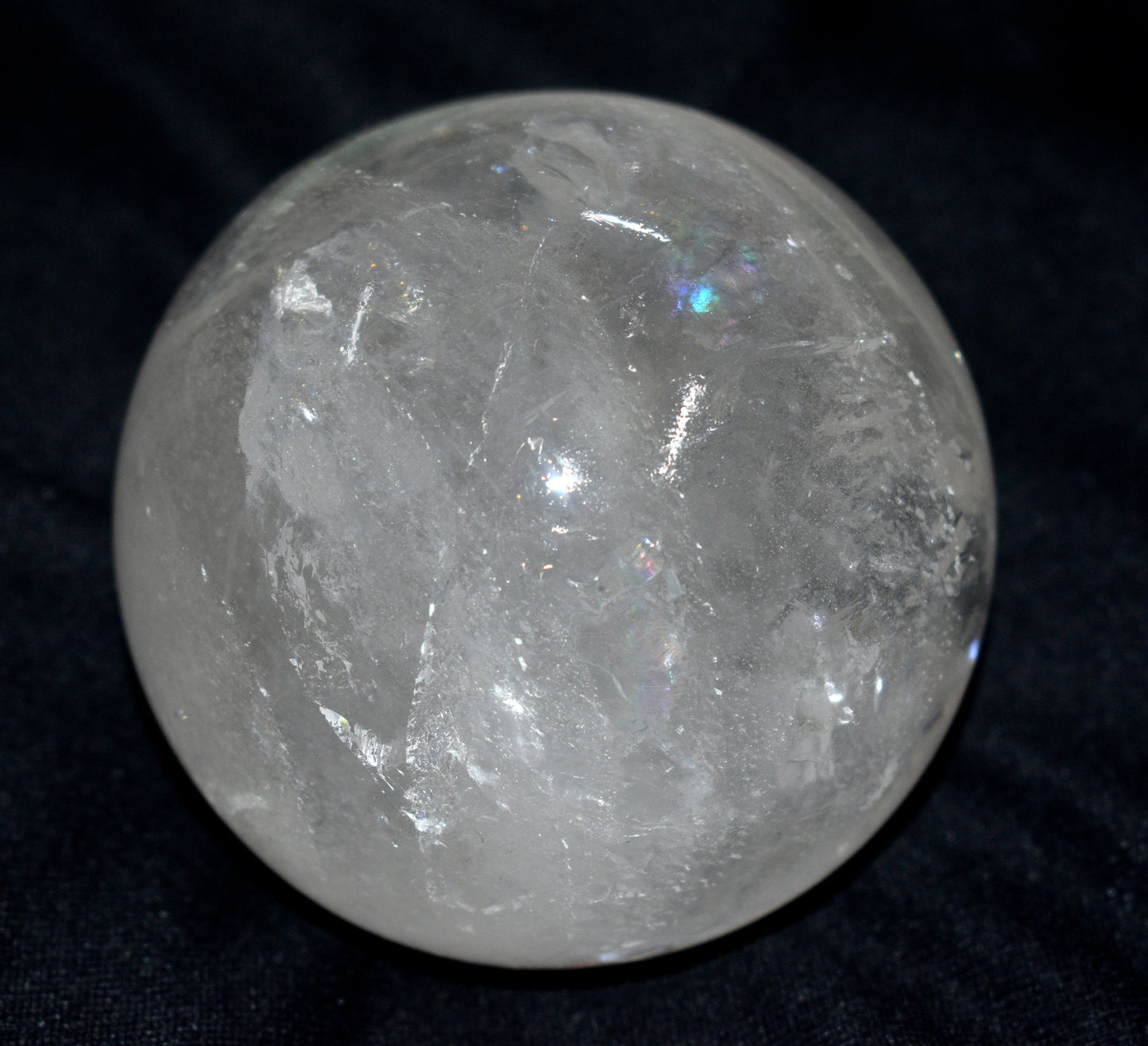 Crystal Quartz Round Ball Sphere – Polished Healing Ball for Energy & Meditation - {Weight- 975.00 Gram}