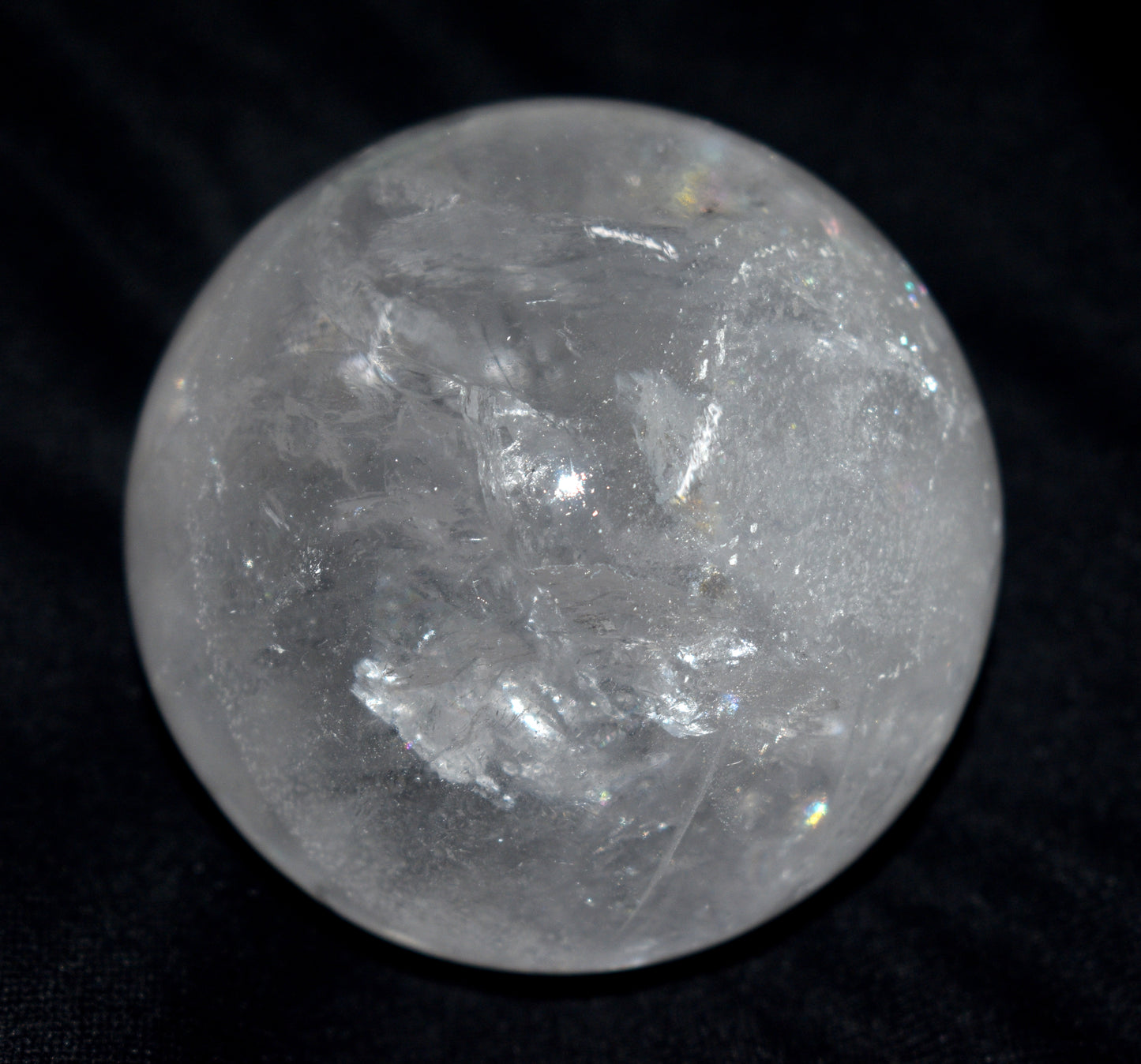 Natural Crystal Quartz Round Ball Sphere – Polished Healing Ball for Energy & Meditation - {Weight- 674.00 Gram}