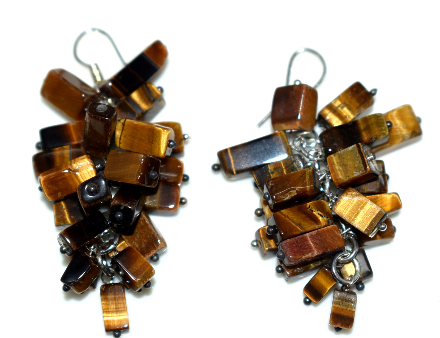 Beautiful Tiger Eye Ear Hanging, {Earrings}