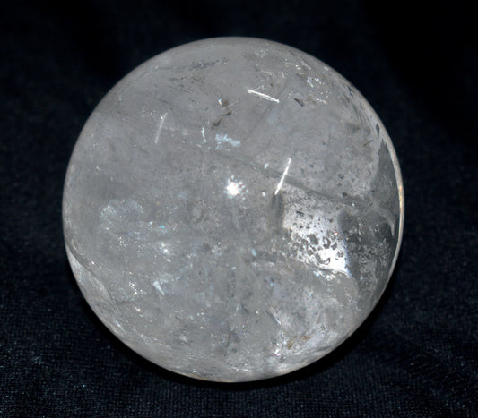 Beautiful Crystal Quartz Round Ball Sphere – Polished Healing Ball for Energy & Meditation - {Weight- 489.00 Gram}
