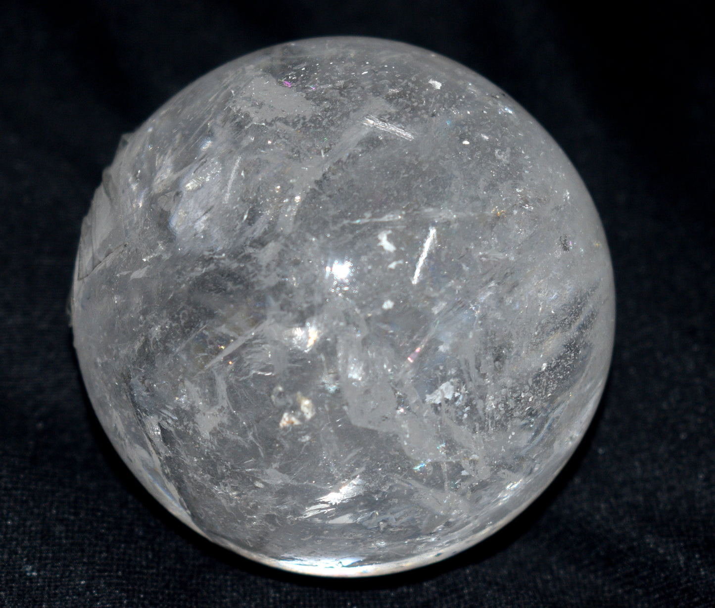 Beautiful Crystal Quartz Round Ball Sphere – Polished Healing Ball for Energy & Meditation - {Weight- 489.00 Gram}
