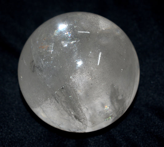 Beautiful Crystal Quartz Round Ball Sphere – Polished Healing Ball for Energy & Meditation - {Weight- 490.00 Gram}