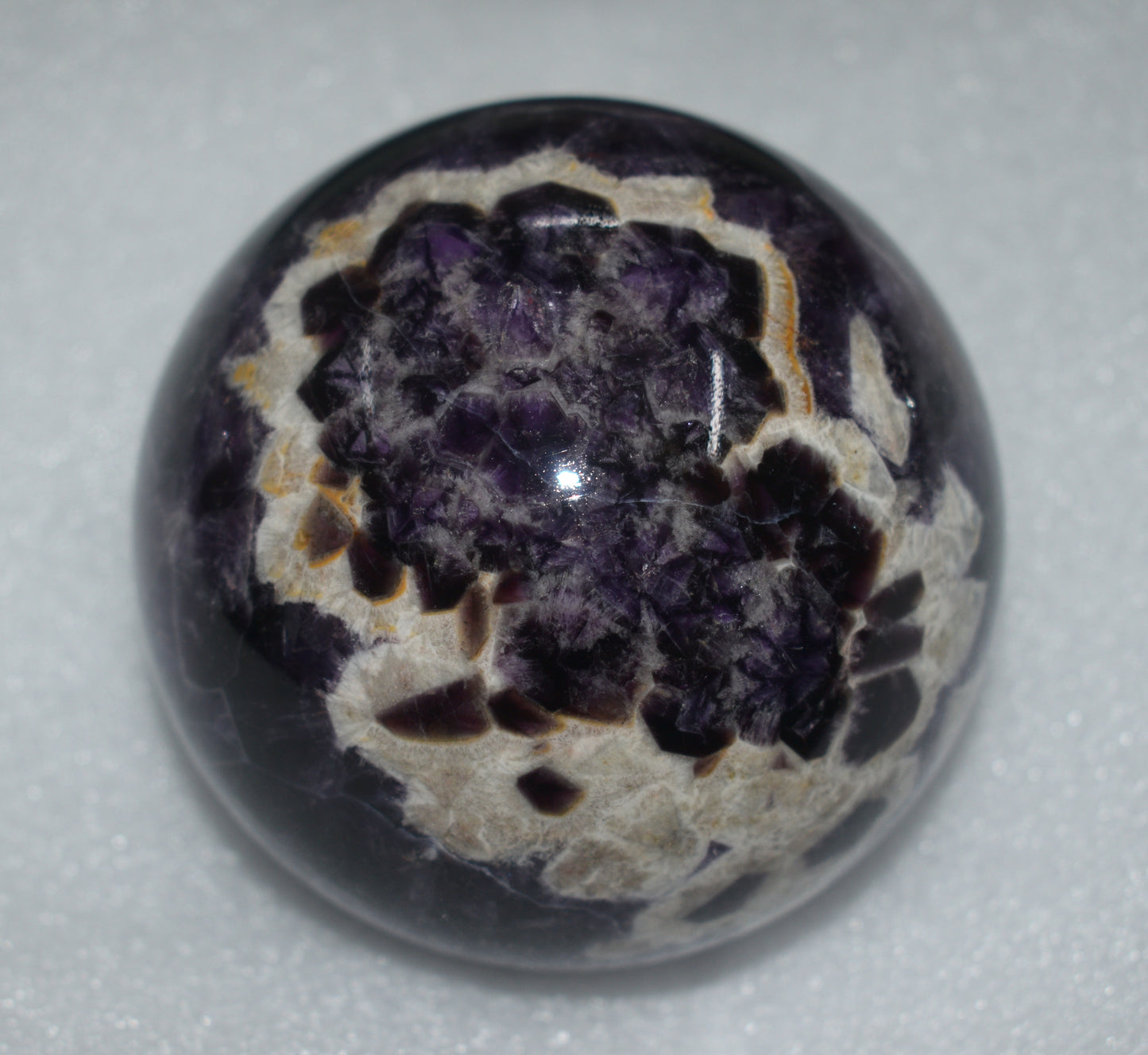 Natural Amethyst Round Ball – Gemstone Crystal Sphere Ball - {Weight- 1.167 Kg}