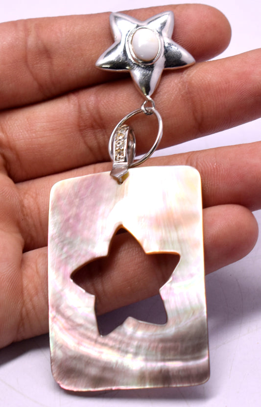 Pink Abalone Shell Pendent