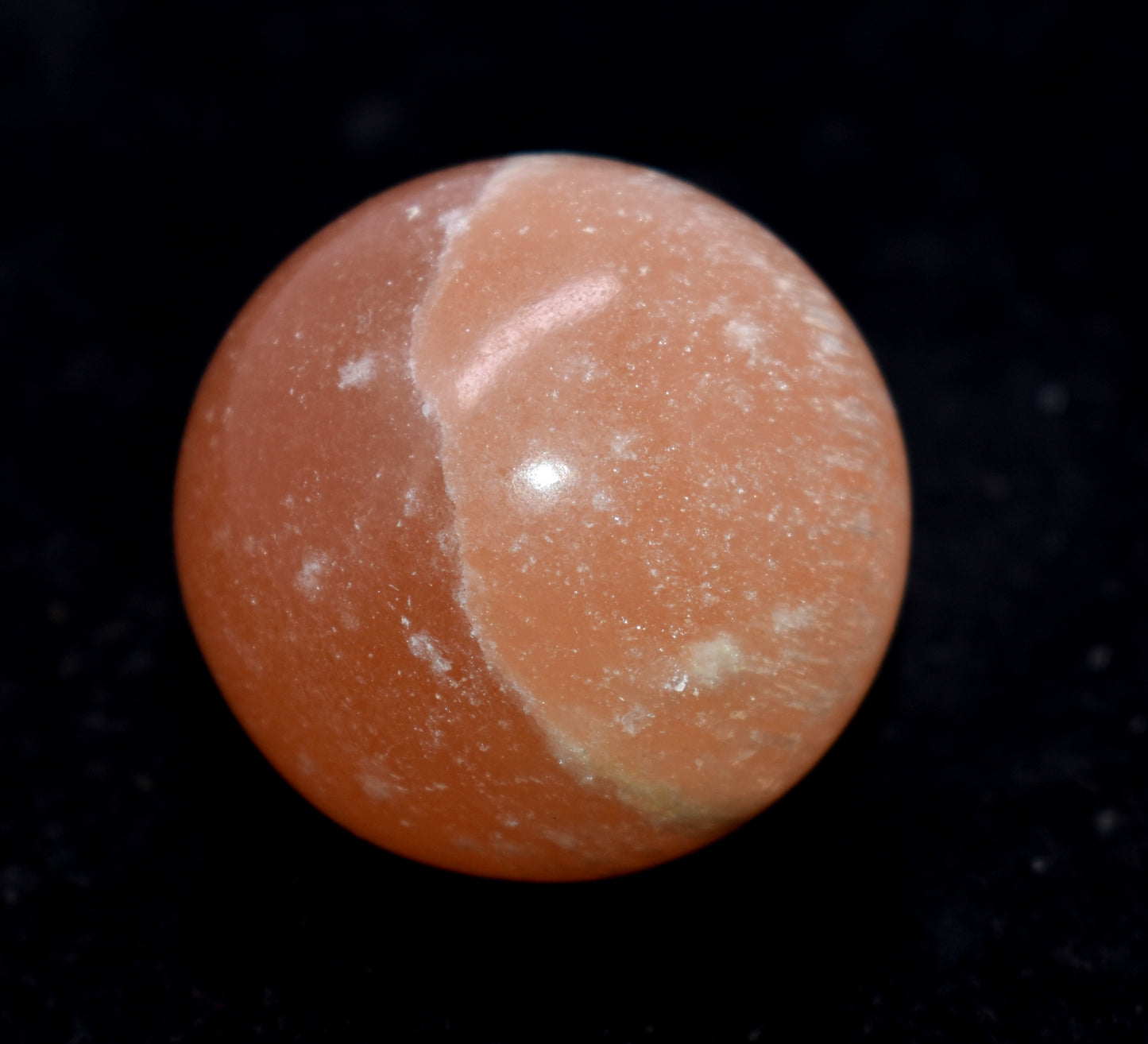 Orange Selenite Ball - Selenite Sphere - Crystal Gemstone Ball