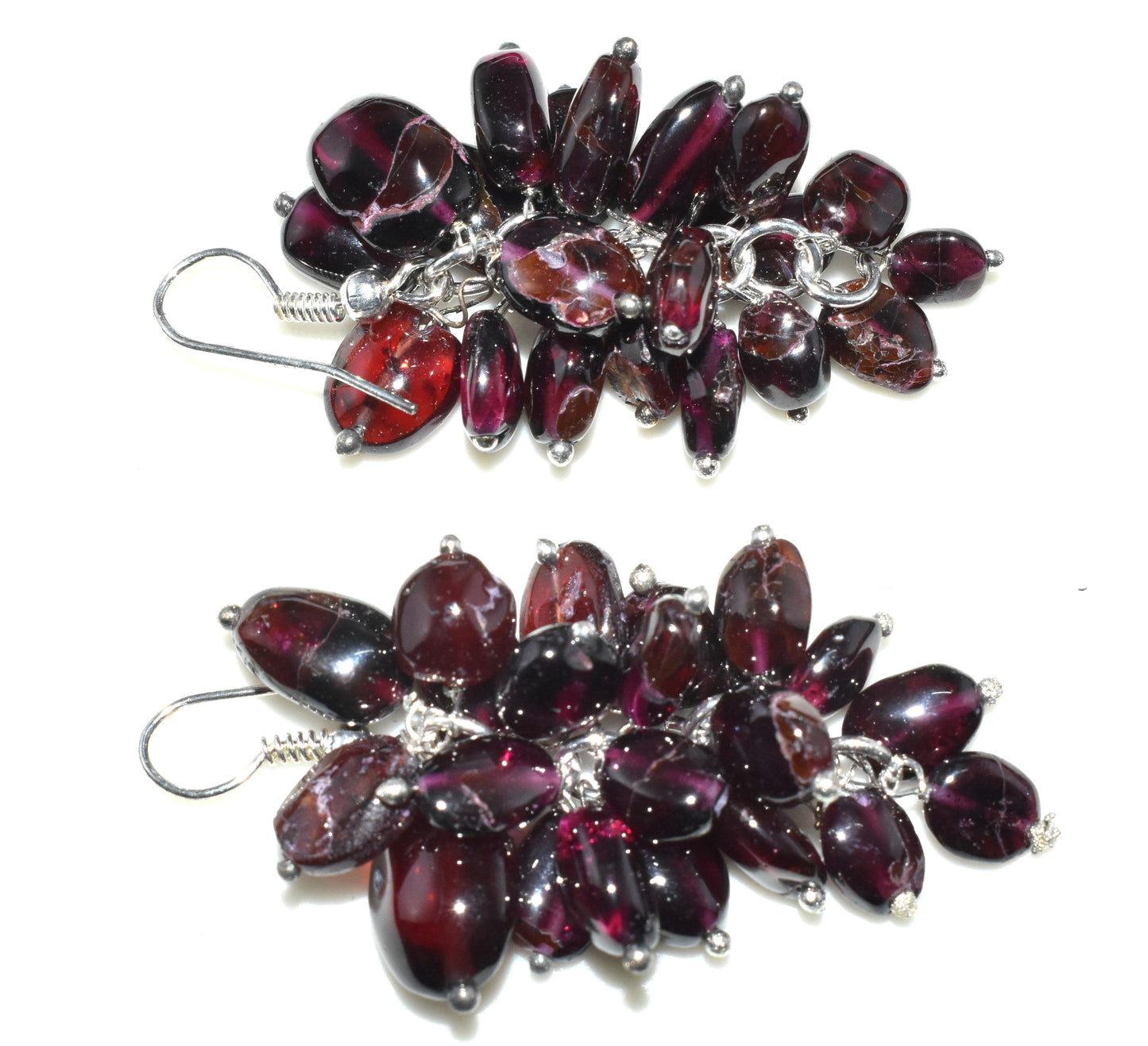 Garnet Ear Hanging, {Earrings}