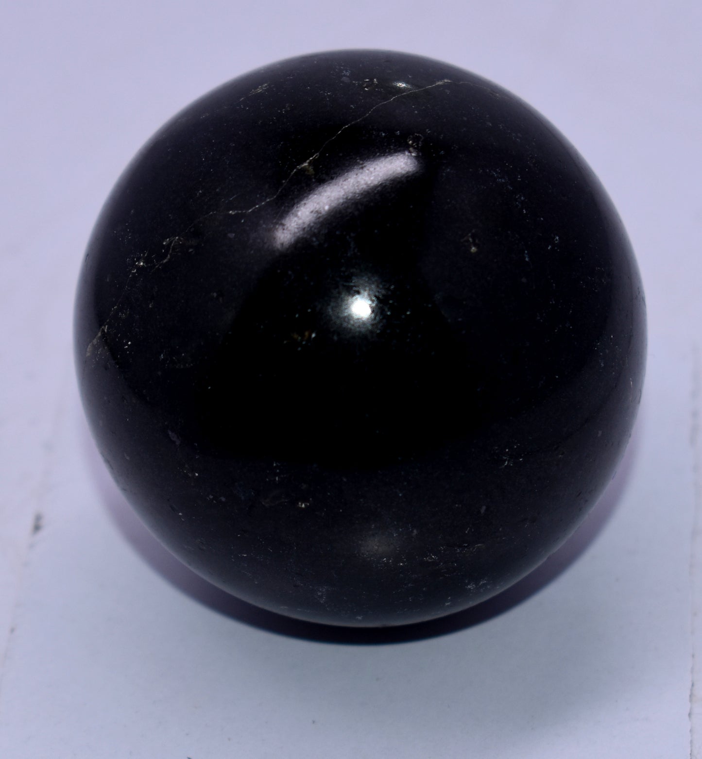 Black Obsidian Large Crystal Ball : Healing Stone for the Base Chakra / Powerful / Creative / Protective