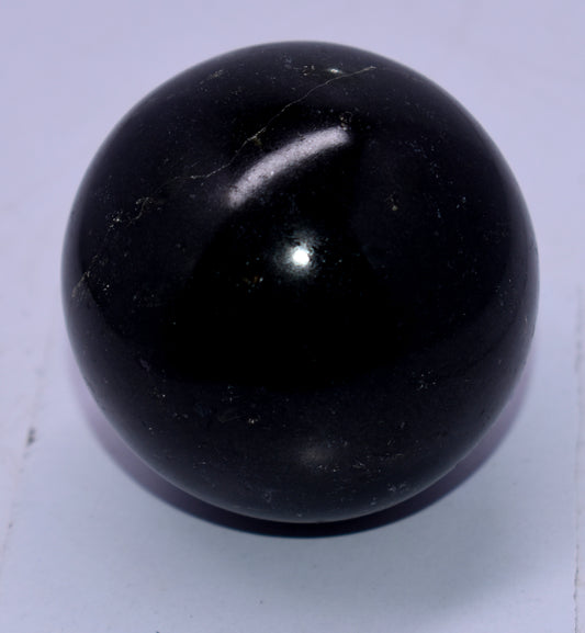 Black Obsidian Large Crystal Ball : Healing Stone for the Base Chakra / Powerful / Creative / Protective