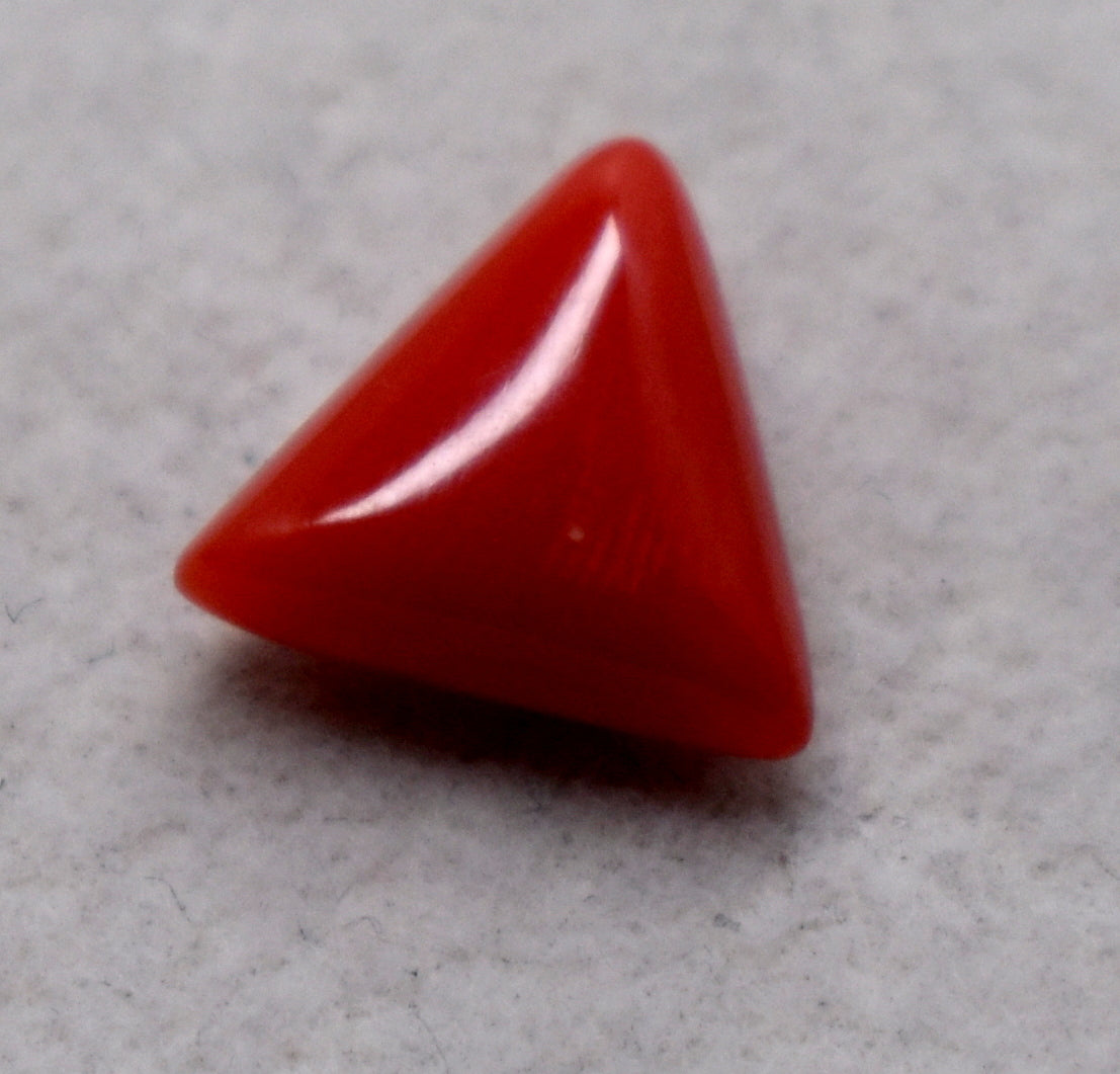 Red Coral (Moonga) Gemstone | 6.60 Carat Natural Gemstone | 7.13 Ratti Red Stone | Rashi ratan Astrological