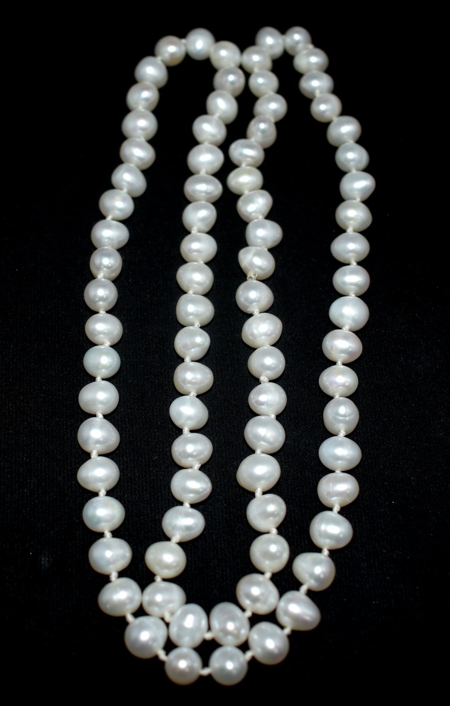 Pearl Bead Knotted Mala For Grace and Serenity