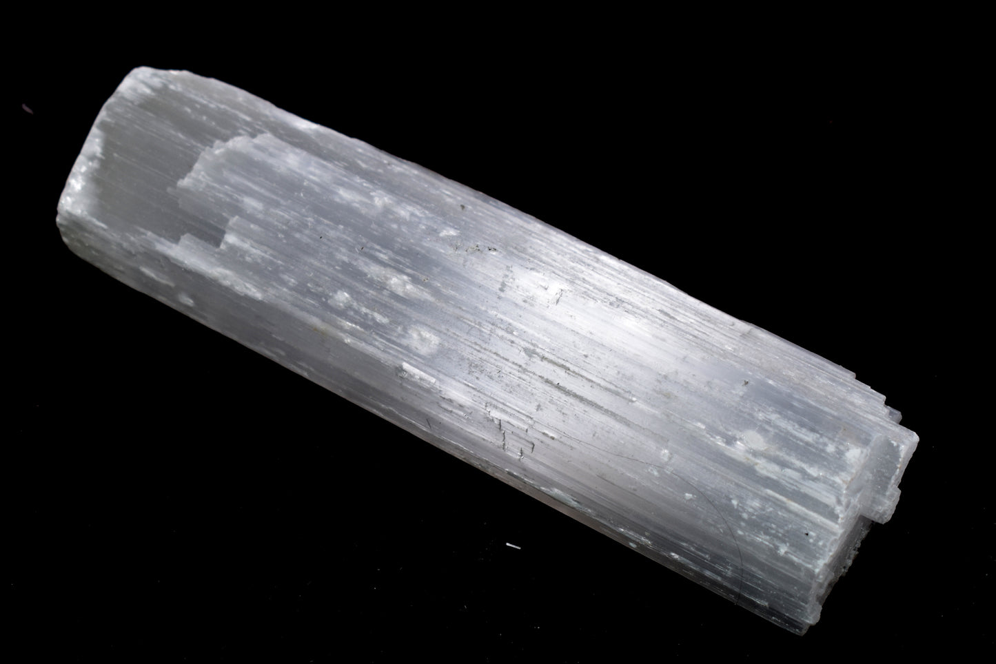 Natural Selenite Gemstone Rough Stick, {390.00 Gram}