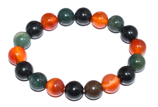 Multi Color -Gemstone Adjustable Bead Bracelet – Chakra Balance, Healing & Energy Boost