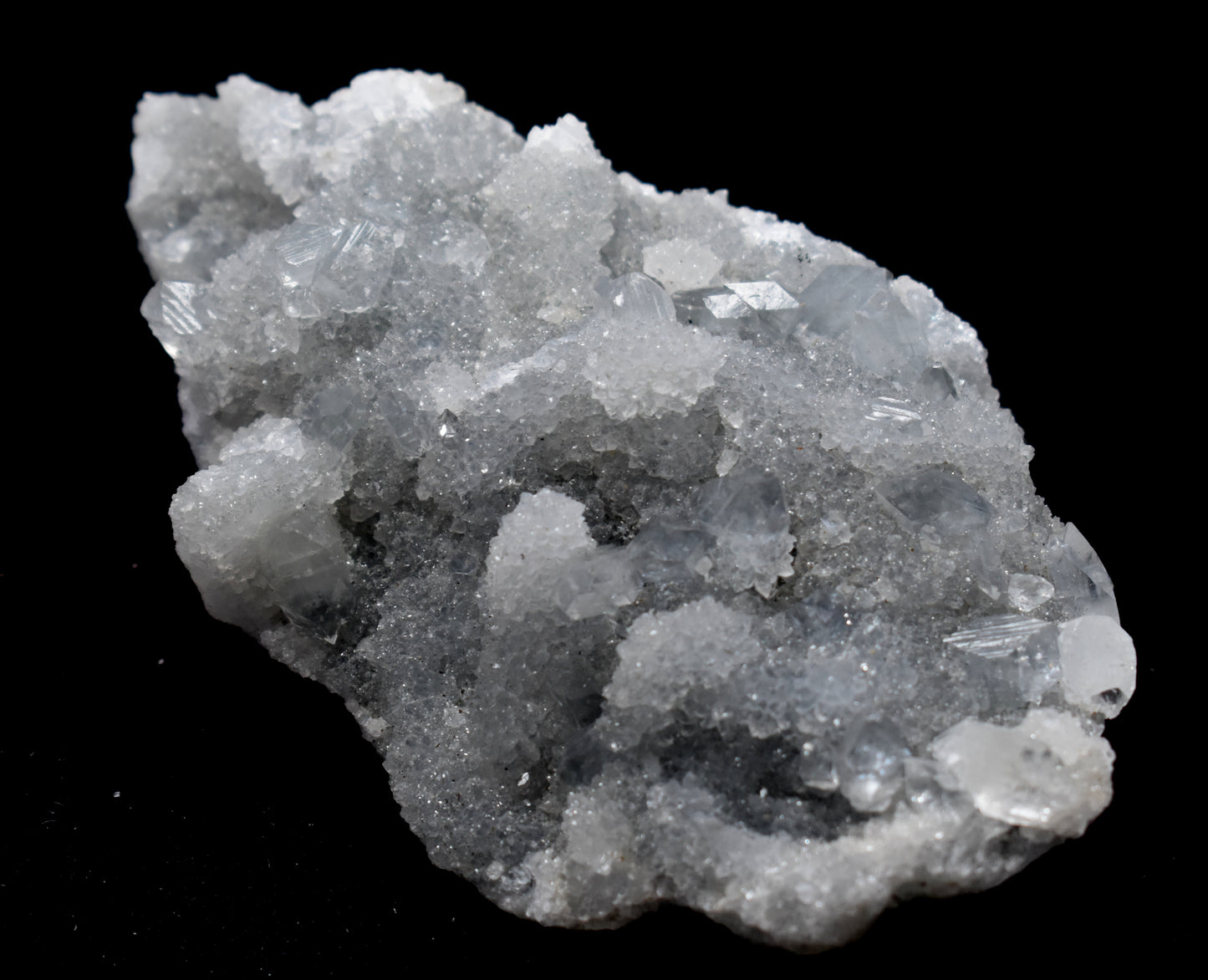 Apophyllite on Quartz Druzy