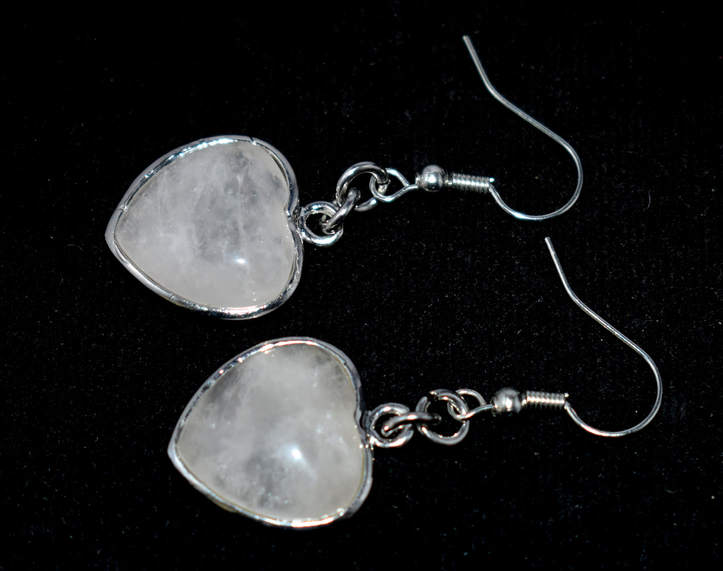 Rose Quartz Ear Hangings, {Earrings} {Weight - 7.75 Gram}