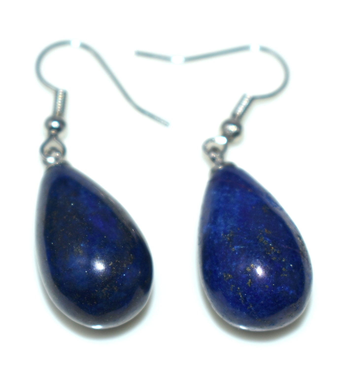 Lapis Lazuli Ear Hangings, {Earrings} {Weight - 11.35 Gram}